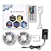 SUPERNIGHT 32.8ft LED Strip Lights, 10M 5050 RGB Color Changing Led Rope Lights with 44 Keys IR Remote Controller, 12V Power Supply for Bedroom, Kitchen, Christmas, TV, Home Decoration