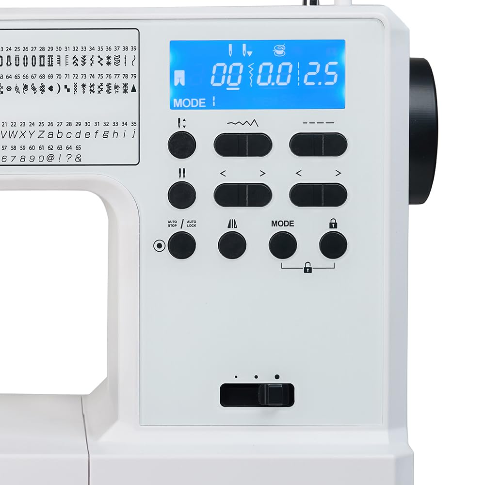 ROLD S700 Computernähmaschine – 146 Stiche, automatisches Knopfloch, LED-Beleuchtung & Start/Stopp-Taste | Nähen ohne Pedal, Horizontalgreifer & stabiler Metallrahmen