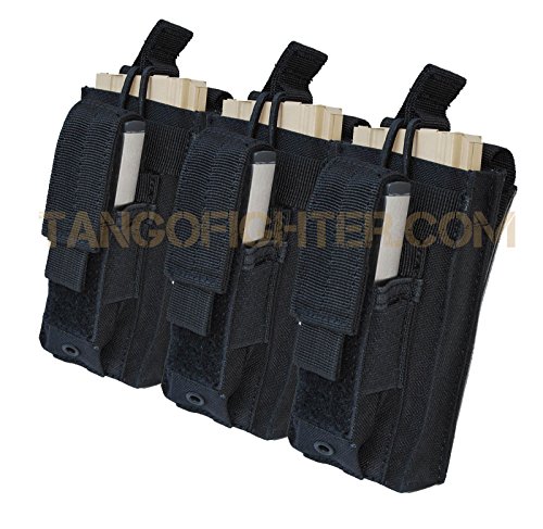 Molle Triple Kangaroo Mag Pouch-Black
