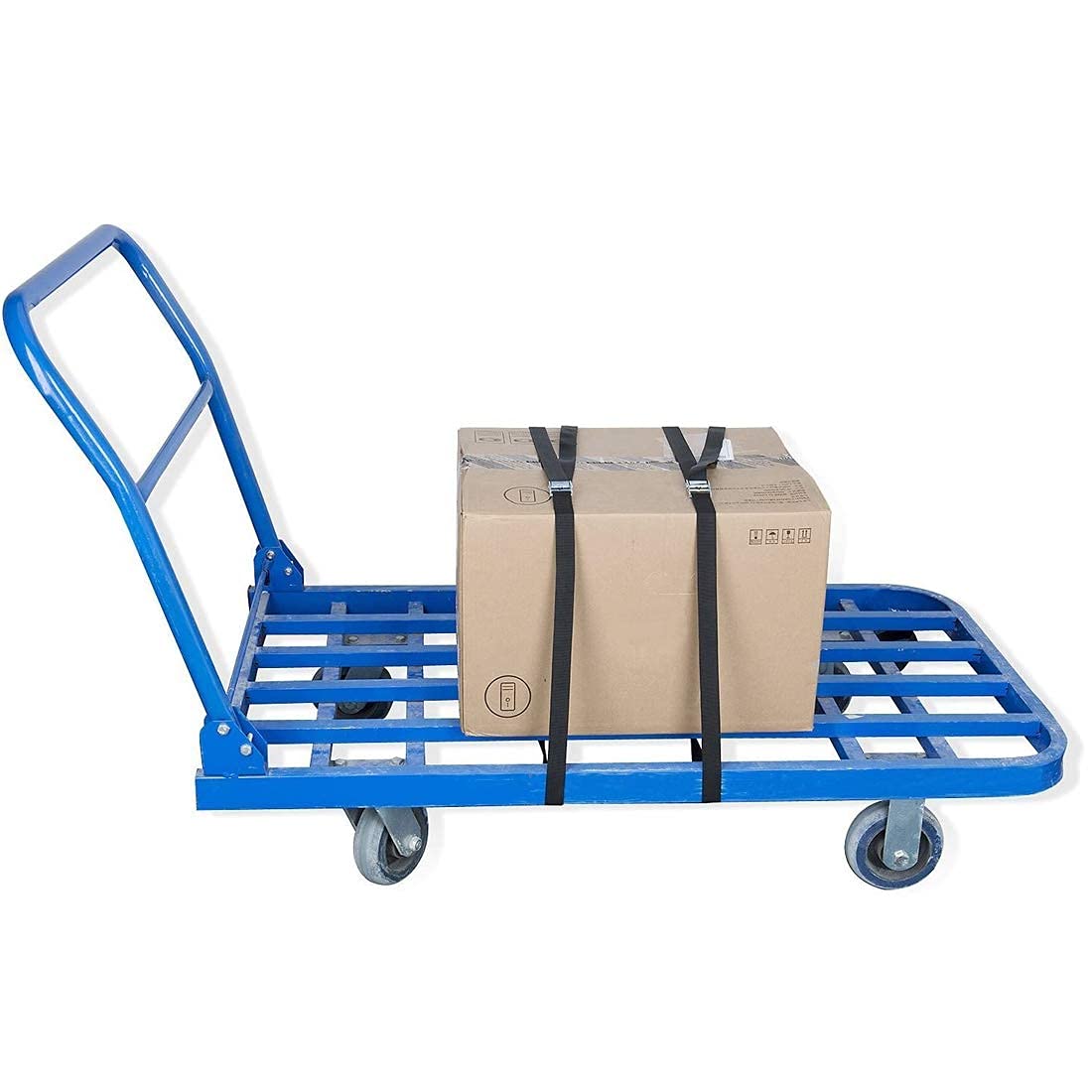Paquete de 6 Correas de Amarre, Correas de Amarre de trinquete con Ganchos, Correa tensora, Correas de trinquete, Cinturones tensores de Hebilla de Leva Ajustables para Equipaje, Carga, Camiones, re