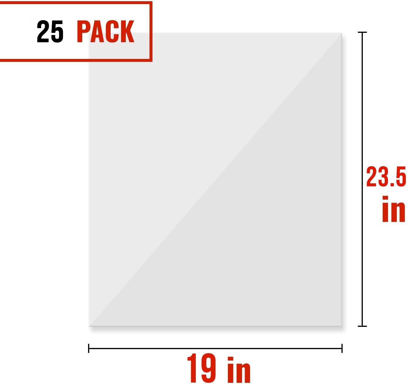 BirdBags Turkey Bags, 19” x 23.5” 25 Pack, Clear Plastic, Food Storage, Freezer, Oven, Groceries Bread image 4