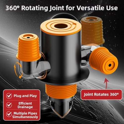 Adaptador en T de drenaje para lavadora antiolor con sistema de sellado doble y conexión rápida 3