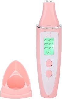 BAFOVY Prescador de Piel Facial, Pantalla Inteligente, Probador de Hidratación de la Piel con Consulta de Datos Históricos para Detector de Digital, Apariencia Portátil y Simple para Uso Doméstico