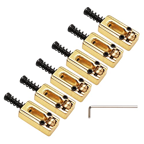 Selle pour guitare électrique en finition or élégante pour chevalet Stratocaster