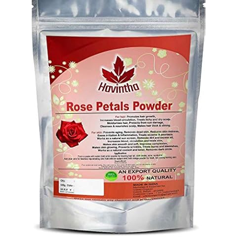 Havintha Rose Petals Powder For Natural Face Packs & Facial Mask Formulations 100% Pure - 227 grams Cover