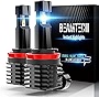 BEAMTECH H11 LED Bulb, 12000LM 60W Fanless In Line H8 H9 6500K Xenon White