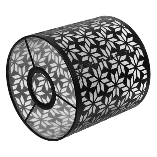 POPETPOP Pantalla de Lámpara de Hierro Moderno Resistente Base Grande Antideslumbrante para Mesa Pared y Techo para Dormitorio y Sala