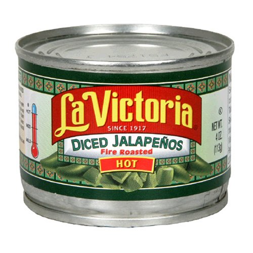 La Victoria Diced Jalapeno Peppers, Hot, 4-Ounce Units (Pack of 24)