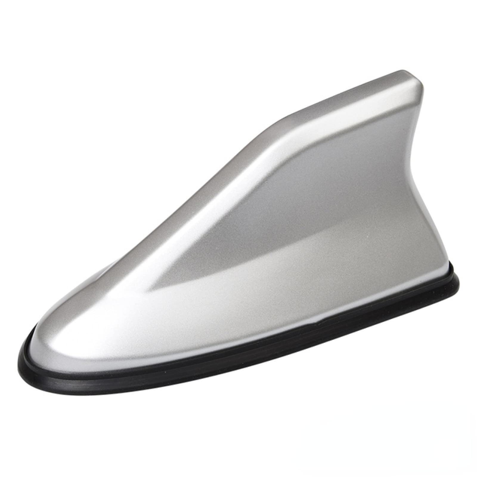 Antenna Auto A Pinna Squalo AM/FM Universale – Ricezione Potenziata Con Amplificatore, Colore Grigio, Adesiva E Senza Foratura