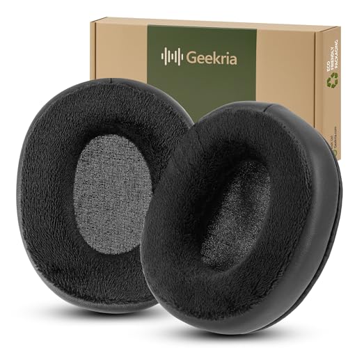 Geekria Comfort Protein Leather and Velour Replacement Ear Pads for Turtle Beach Stealth 700 Gen 1/600/ 500/400/ 300, 500X, 700X, 420X, XP500 Headphones Ear Cushions (Black)
