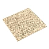 WohnDirect Badematte 45x45 cm Beige – rutschfest & Waschbar