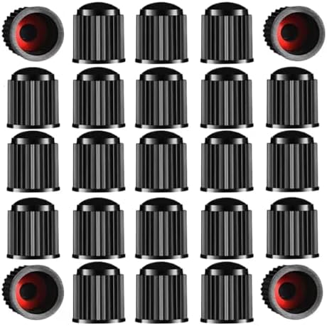Tire Valve Stem Caps The Upgraded Version has a Sealing Ring for Car, Motorbike, Trucks, Bike， Bicycle ，60 Pack