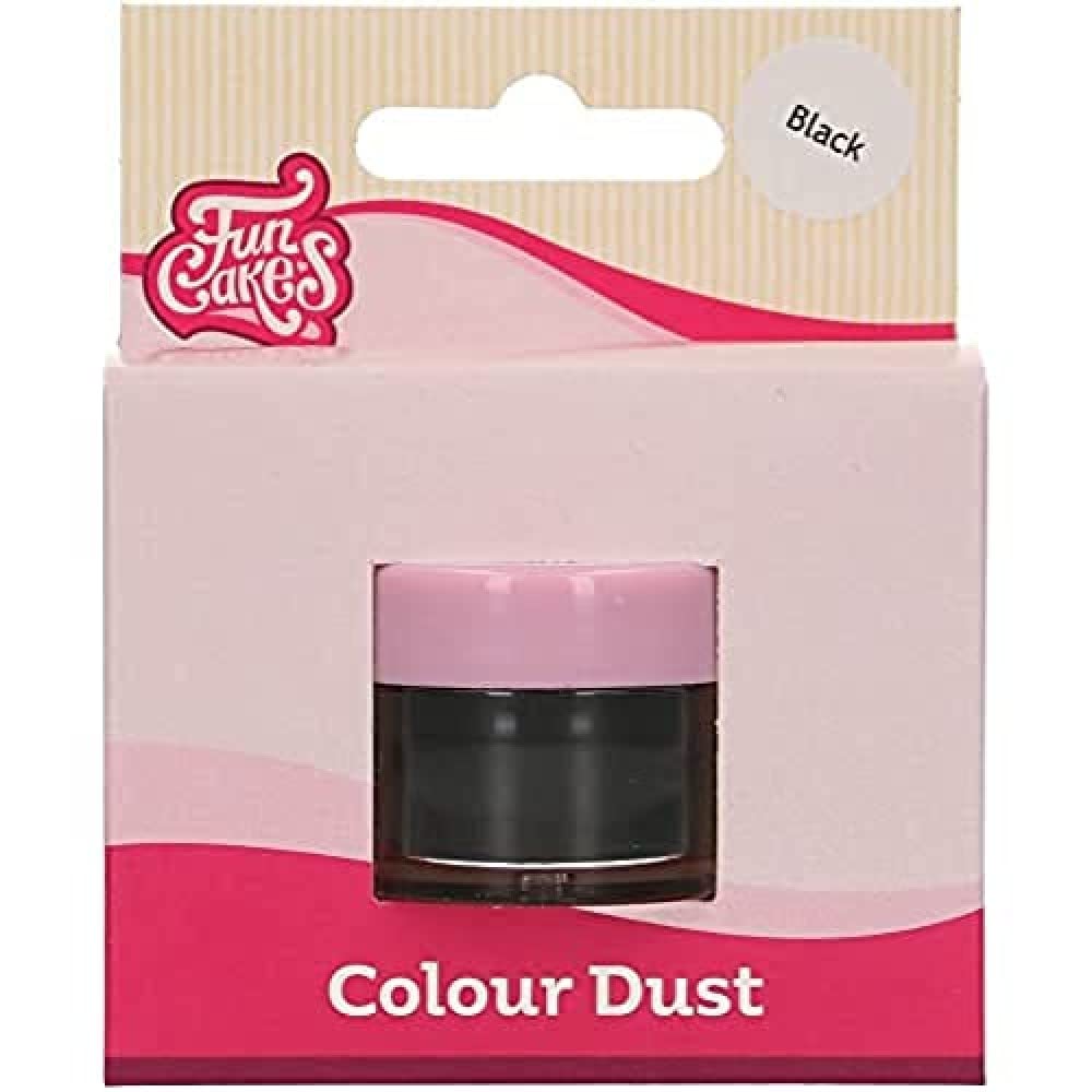 FunCakes Colour Dust Black: Colouring powder for Food, For Cake Decoration, Halal certified