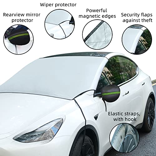 Xizopucy Car Windshield Sunshade With Side （Mirror Covers*2） And Hooks,Uv Ray Block & Sun Heat Protection,Windshield Sunshades Fit Most Vehicles Car Accessories #TOP5