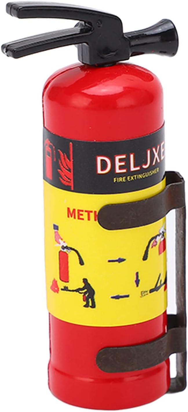RC Car Fire Extinguisher Simulation Design Vivid Lightweight Mini Fire Extinguisher Toy RC Car Accessories (Red)
