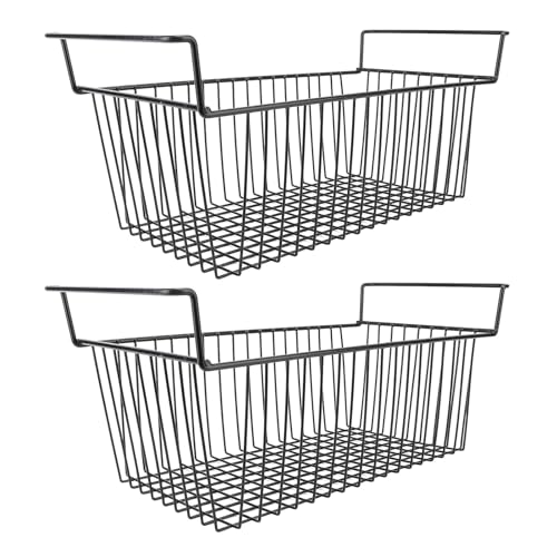 Cesta para congelador, recipiente de almacenamiento fuerte y estable para congeladores de metal, fácil cuidado para frigoríficos, 70 cm x 30 cm x 27 cm (mango de 8,5 cm)
