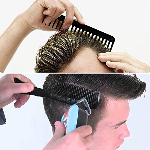 GAOHUI 8PCS Hairdressing Comb Set, Hair Styling Pro Kit, Professional Barber Salon Gift Set, Hair Care Comb Portable Set, Anti Static Coarse Fine Toothed Tail Teasing Waves Pick,for Men Women combs - Image 8
