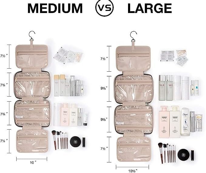 Miniatura 2 de Neceser de viaje con gancho para colgar, resistente al agua, bolsa de cosméticos para maquillaje, organizador de viaje para accesorios, artículos de