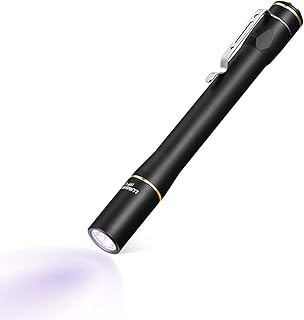 LUMINTOP IYPUV 365nm UV Flashlight UV Pen Light Flashlight 2 Outputs Black Light Pen AAA Penlight Blacklight for Pet Urine...