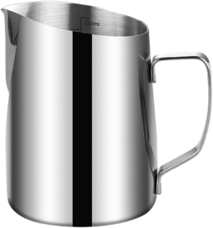 Milk Frothing Pitcher Latte Milk Frother and Cup for Making Coffee for Coffee Latte Art(Green)