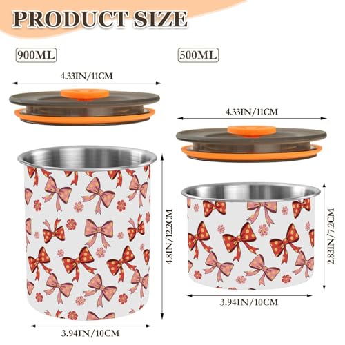 Contenedor hermético de acero inoxidable para café 900ml miniatura 2