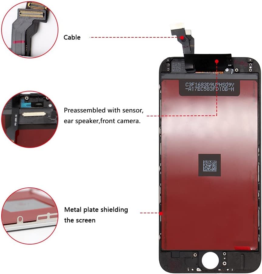 Image of White Display Combo Folder for 5S LCD with Digitizer Touch Screen Complete Display Touch Screen