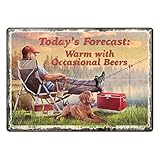 River's Edge Chance of Beers Tin Sign