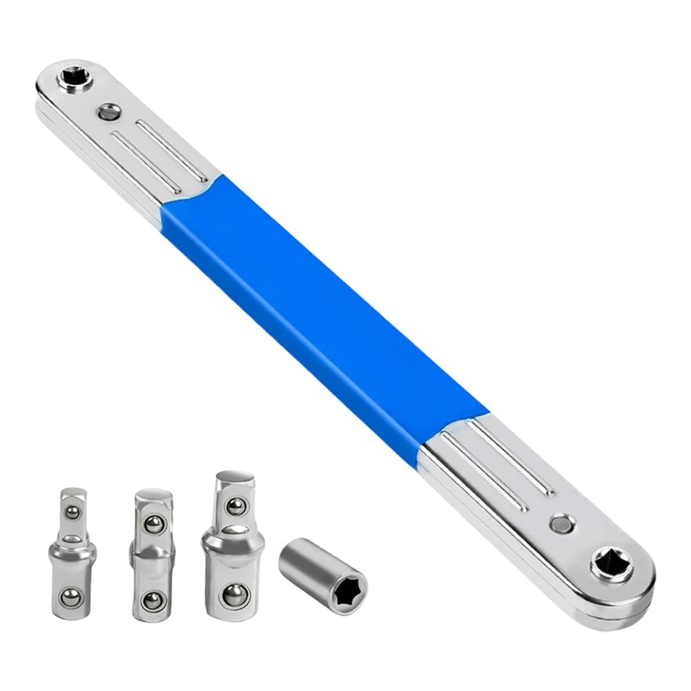 UDSKNV[KSL Impact Ready Offset Ratchet Spanner Socket Wrench 1/2 1/4 3/8inch Square Adapters Extension Tool