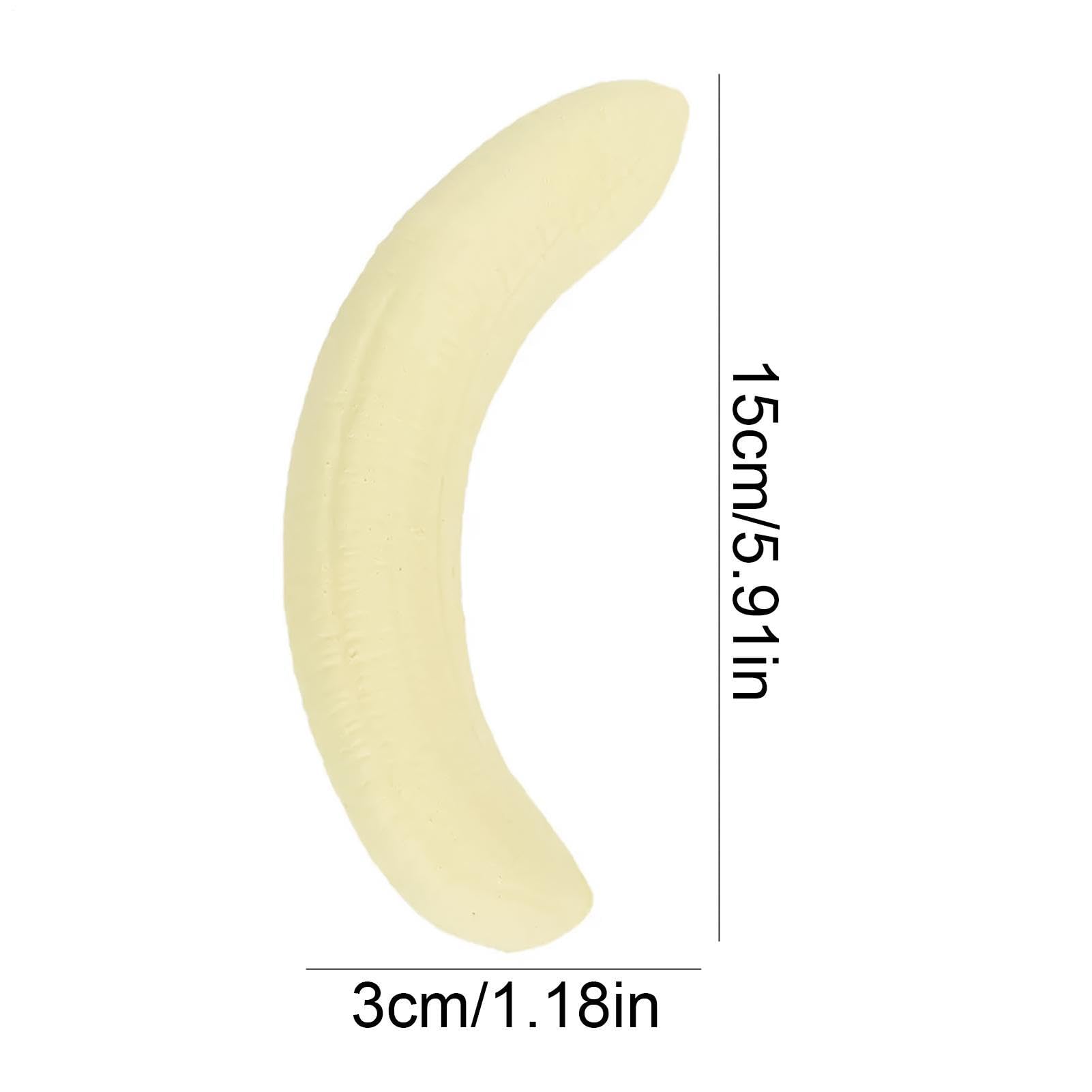 Soft Banana Squeeze Toy, Realistic Funny Fidget Toy, Stress Relief Fruit, Anti Stress Sensory for Kids Teens Adults, Party Favor Classroom Office Desk Commuting Relaxation Waiting Room Focus Use