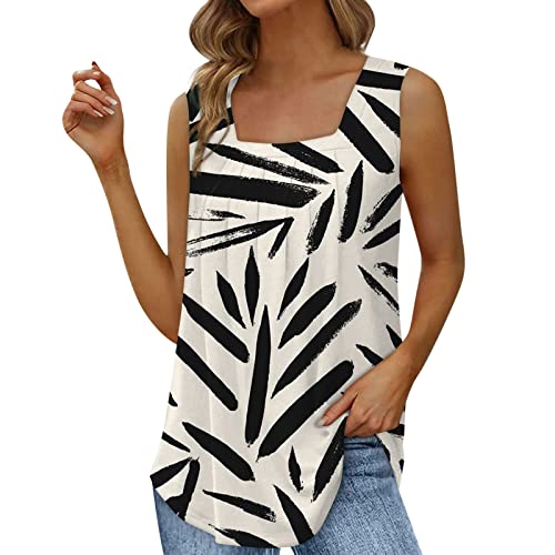 MODSGUE Trägertop Damen Sommer Camisole Quadratischer Ausschnitt Weste...