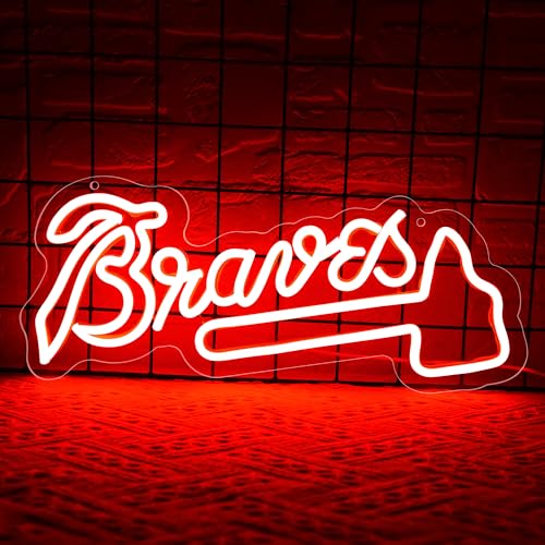 Image of Baseball Neon Sign for Wall Decor Sport Team LED Neon Light for Man Cave | Cool Wall Ornament For Dormitory, Bar, Club, Wonderful Birthday Gift For Baseball And Sports Fans