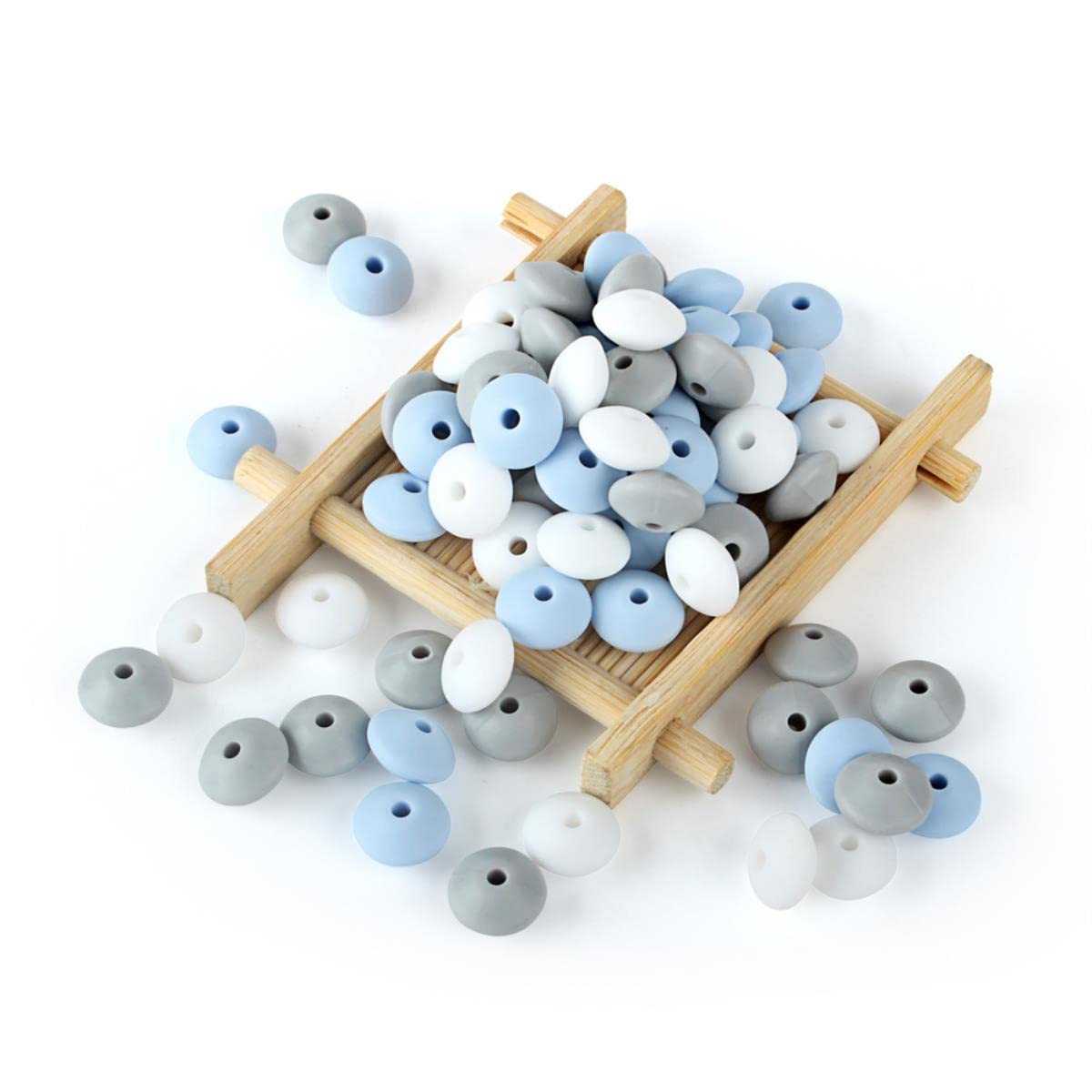 Perline in silicone Chrysnthum, perlina in silicone esagonale da 14/17 mm, perline all'ingrosso, porta badge fai da te con cordino - Italia