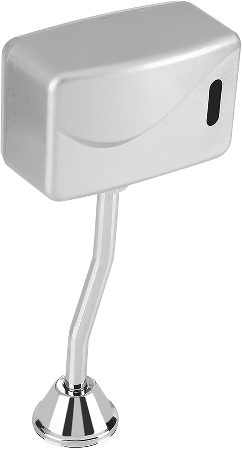 urinal flush valve, automatic sensor touchless urinal valve set for bathroom exposed wall mounted flushing system, DC 6V low energy consumption