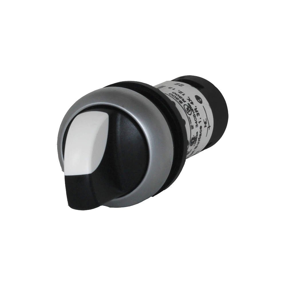 Eaton C22-WRKV-K20 Knob Type Selector Switch, 2 Positions, Maintained Operation, 