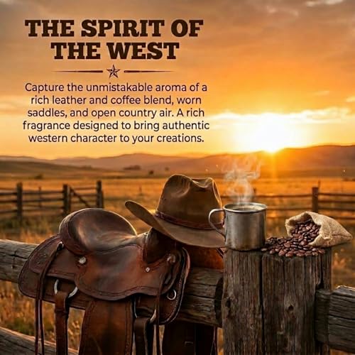 Image of Cowboy Joe from Our Leather Collection - Perfect for Adding Aroma to Freshies, Candles, Soaps, and Diffusers - 8 oz