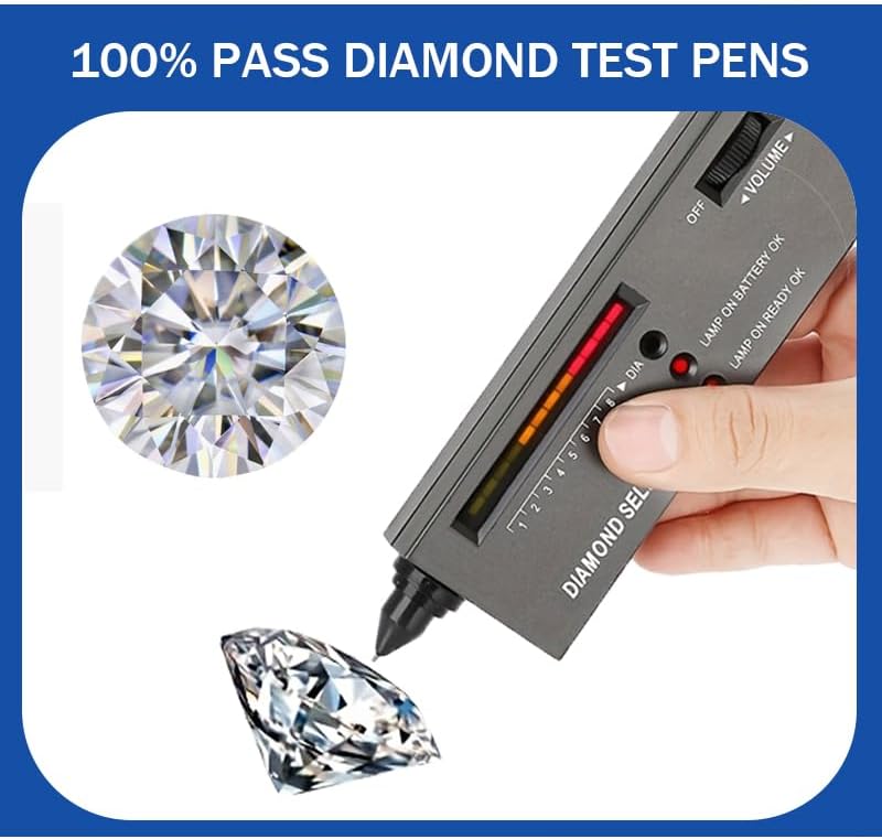 14K White Gold over S925 Sterling Silver 1-2ct Diamond Necklace for Women, Round Cut Diamond, Jewelry Gift for Her on Mother's Day - Image 6