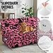 Fipuivrn Leopard Print Recliner Sofa Covers, 8 Pieces Wear Resistant Recliner Slipcover Breathable Recliner Chair Covers for All Seasons