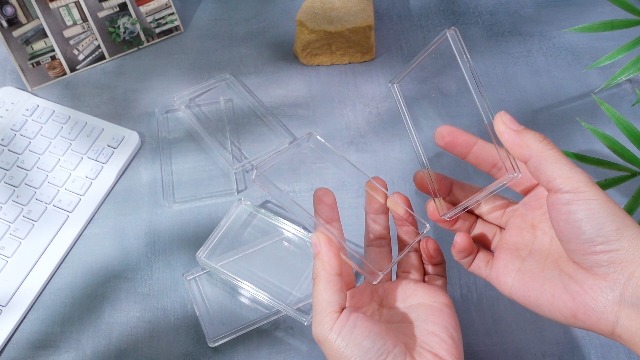 Ctosree 20 Pcs 10 oz Silver Bar Case Clear Gold Bar Storage Box Acrylic Storage Container Fit for 10 Ounce Silver Bars