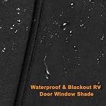 Coitak RV Door Window Shade, 24 x 16 Inch Total Blackout RV Window Cover Shade, Camper Sunshade Cover, Black - Image 4