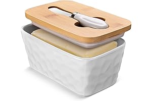 Large Square Butter Dish with Lid