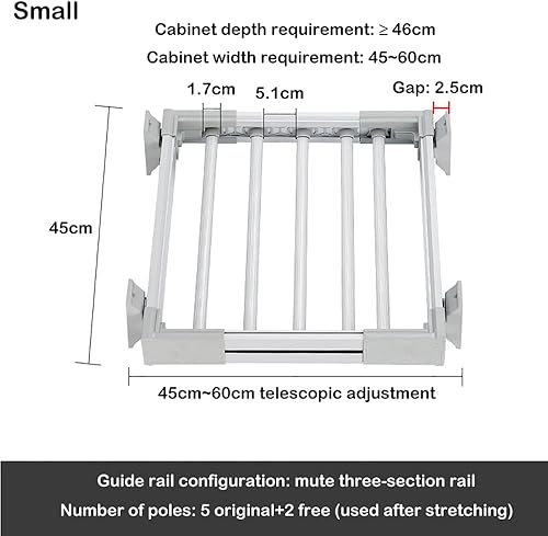 Miniatura 2 de Estante retráctil para pantalones estante extraíble para pantalones armario cajón para pantalones armario que ahorra espacio soporte para