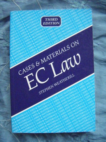 Cases and Materials Ec Law 3ED 1854315560 Book Cover