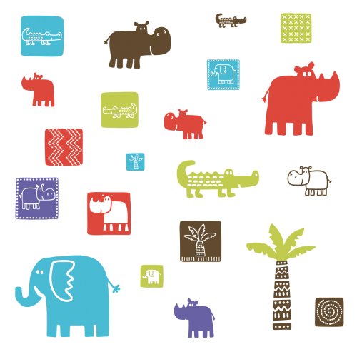 Preisvergleich Produktbild RoomMates RMK1628SCS Raumdekor Safari