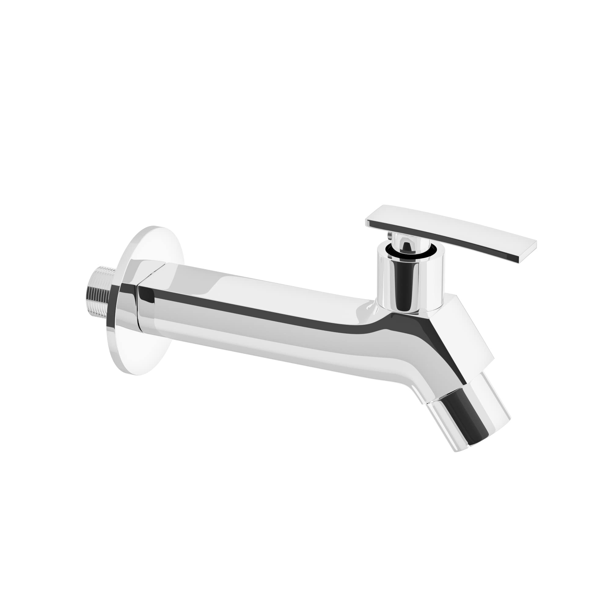 Pixaflo META-N Brass Long Body Bib Cock Tap with Wall Flange, Chrome Finish (B09V5H2QNT) Amazon Price History, Amazon Price Tracker