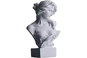 Renaissance Decor: 6" Greek Mythology Bust Statue - Artemis Goddess Figurines