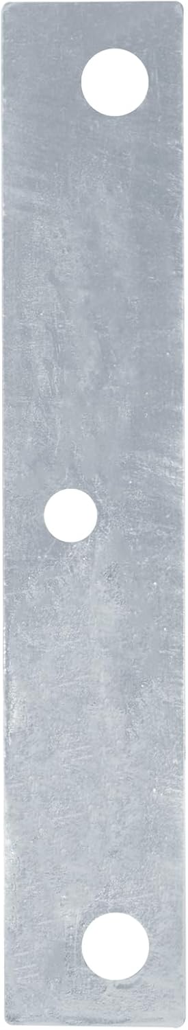 2 PCS Heavy Duty Flat Straight Mending Plate, 3 Hole Straighten Metal Bracket, for 5/8",1/2", 5/8" Bolt, 5/16" Thick