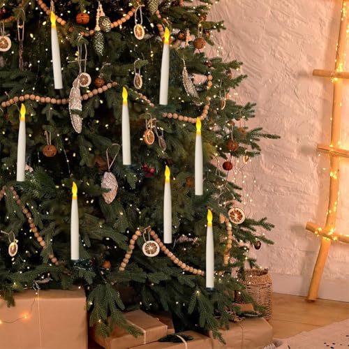 Velas led negras colgantes para evitar incendios en decoracion 4
