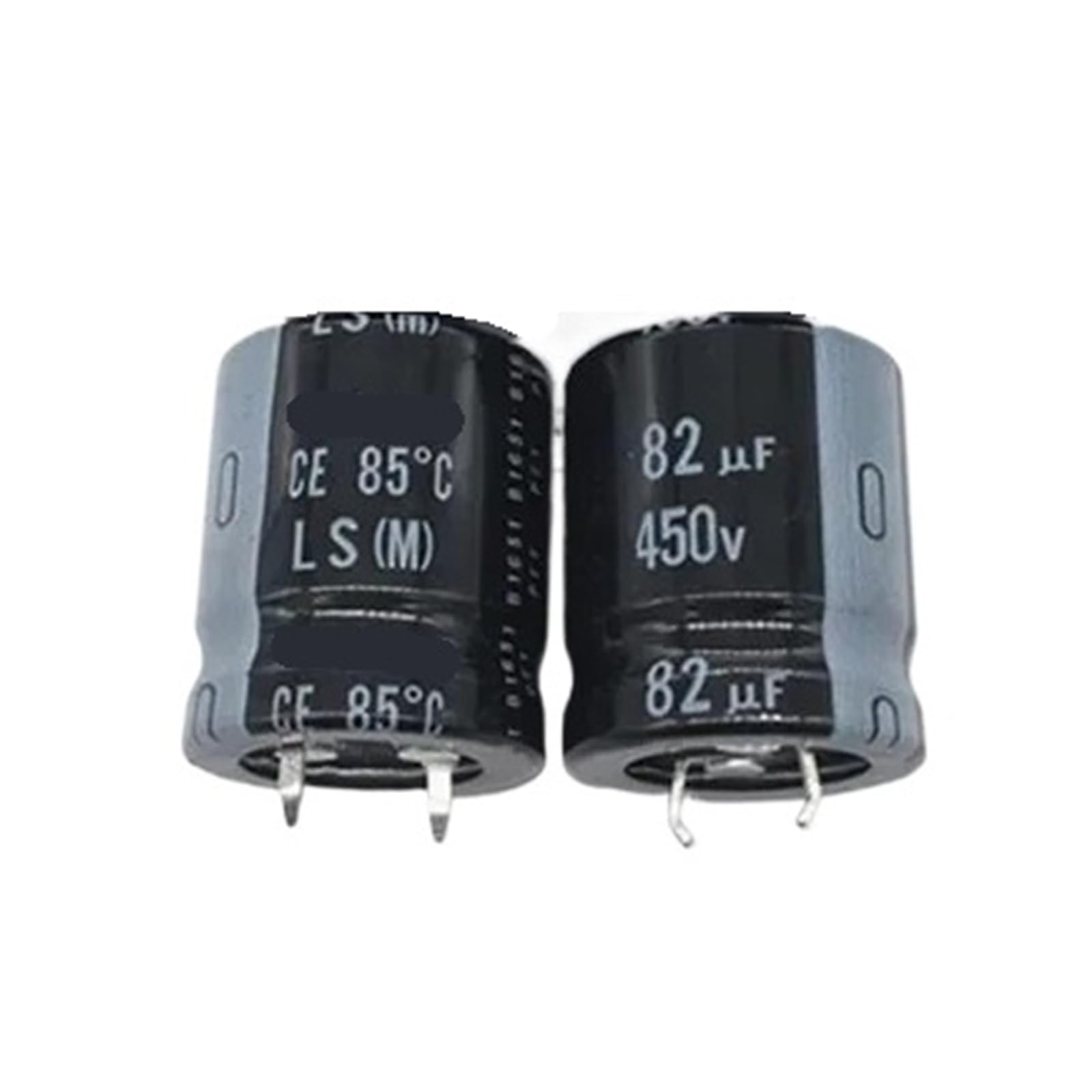 Condensateurs d'alimentation 450V 82uF LS/GX radial 22x25mm pour circuit imprimé 2pcs