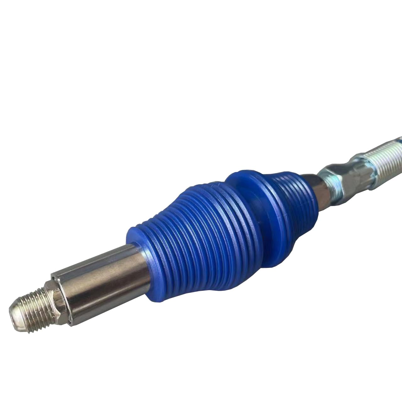 EPITECH MART Grease Gun Coupler 10000 PSI with 12inch Flexible Black Hose Pipe & Oil Nozzles 2