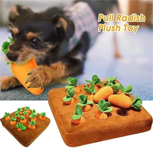 Tapis à renifler interactif chien jouet peluche carotte stimulation olfactive